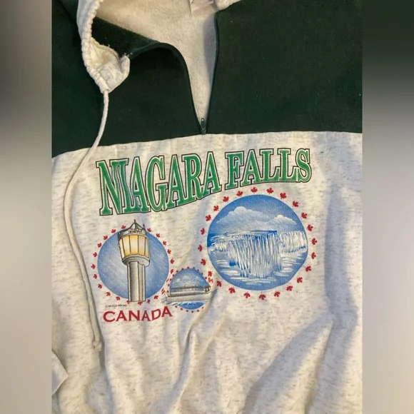 Vintage Niagara Falls Graphic Men's Sweater - size XL. Could fit L - Picture 2 of 6